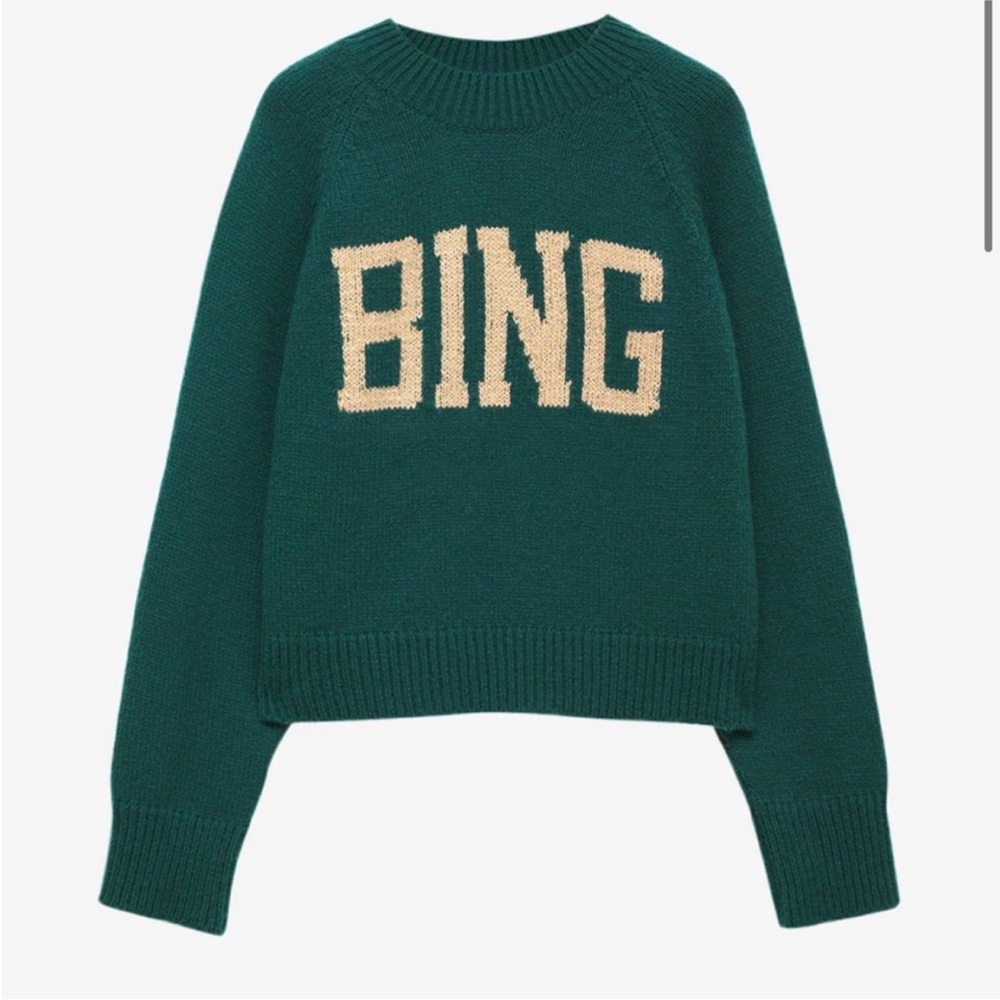 Anine Bing Kendrick Sweater University emerald size XS
